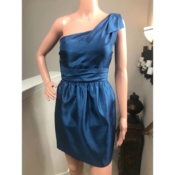 Jenny Yoo, Turquoise One Shoulder formal…    Size 12 - Picture 3 of 8